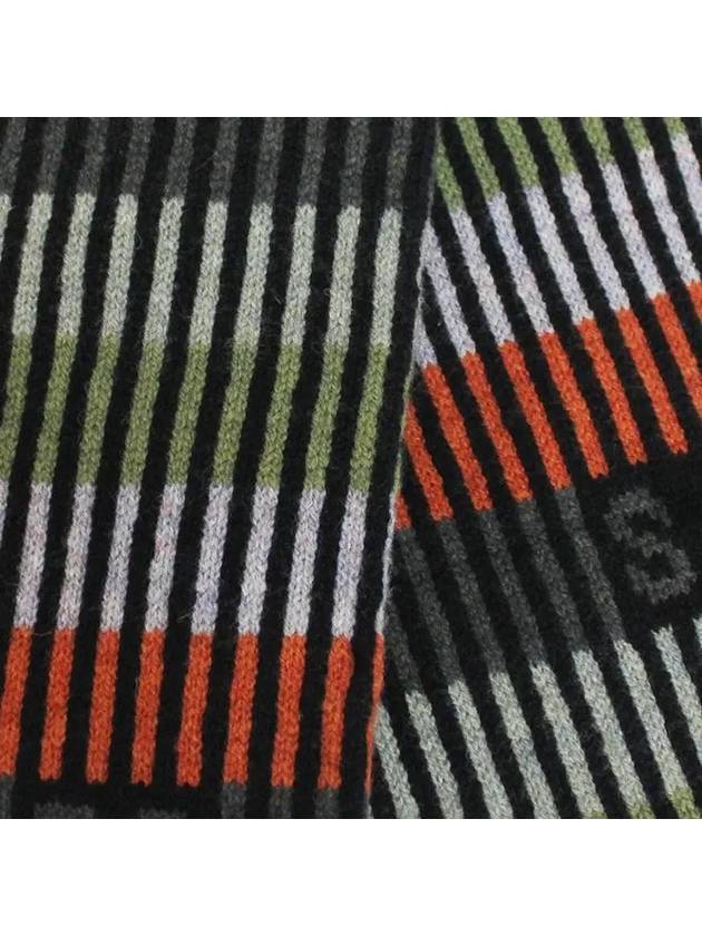 Striped PS Logo Wool Muffler - PAUL SMITH - BALAAN 6