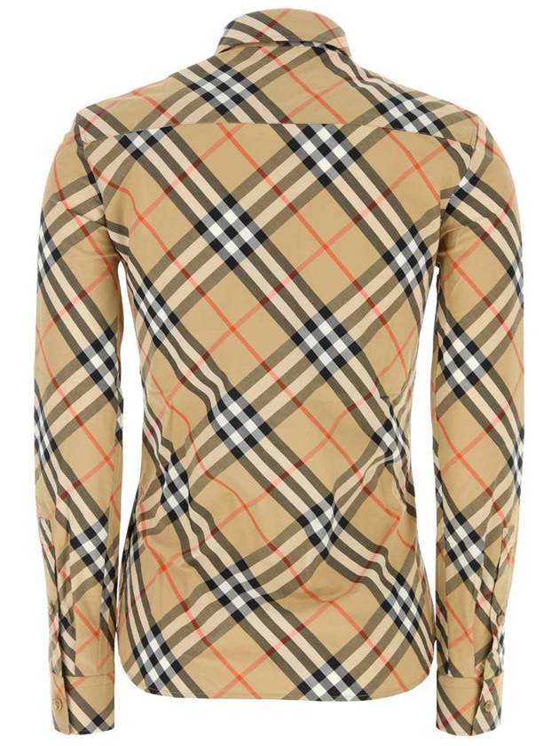 Check Pattern Shirt Beige - BURBERRY - BALAAN 3