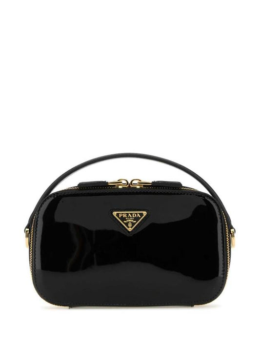 Odette Patent Leather Mini Bag Black - PRADA - BALAAN 1