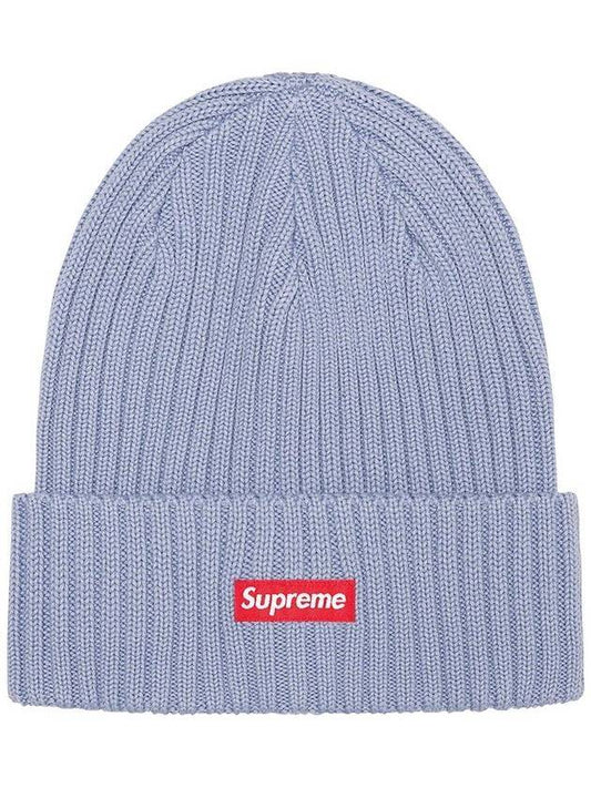 Overdyed Ribbed Beanie Slate - SUPREME - BALAAN.