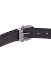 Men's Gancini Buckle Leather Belt Black - SALVATORE FERRAGAMO - BALAAN 7