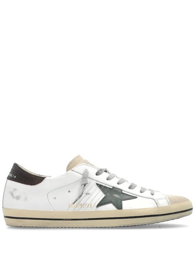 Superstar Brown Tab Low Top Sneakers White - GOLDEN GOOSE - BALAAN 2