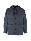 Tech Fabric Padded Jacket Black - KENZO - BALAAN.