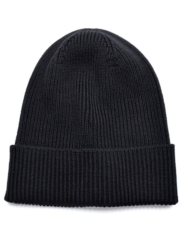 Black Wool Beanie Unisex 3B70500 A9342 999 - MONCLER - BALAAN 6