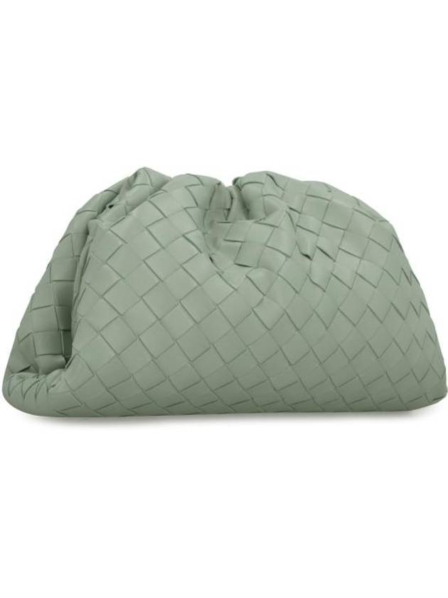 Intrecciato Small Leather Pouch Bag Mint - BOTTEGA VENETA - BALAAN 4