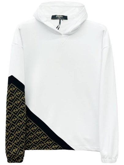 Monogram Logo Hoodie White - FENDI - BALAAN 2