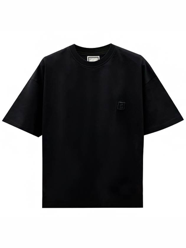 Jellyfish Back Logo Cotton Short Sleeve T-Shirt Black - WOOYOUNGMI - BALAAN 2