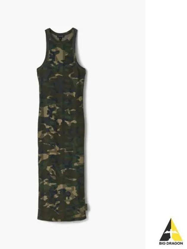 Monogram Camo Racer Rib Dress Multi MJDAM24004KHX - MARC JACOBS - BALAAN 1