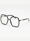 Oversize Frame Horsebit Eyeglasses Black - GUCCI - BALAAN 5