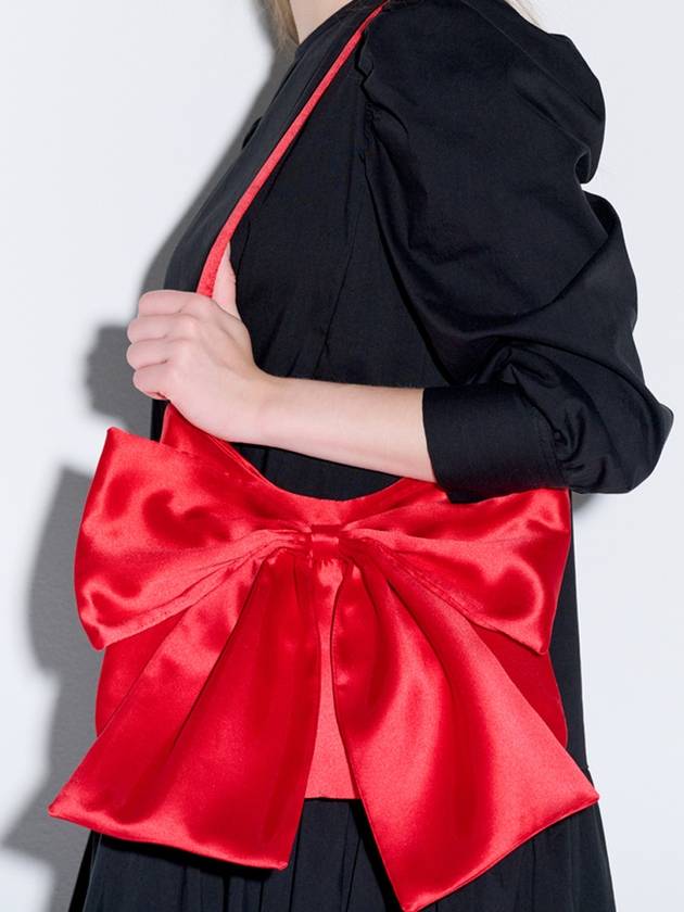 Big Ribbon Satin Bag Red - OPENING SUNSHINE - BALAAN 4