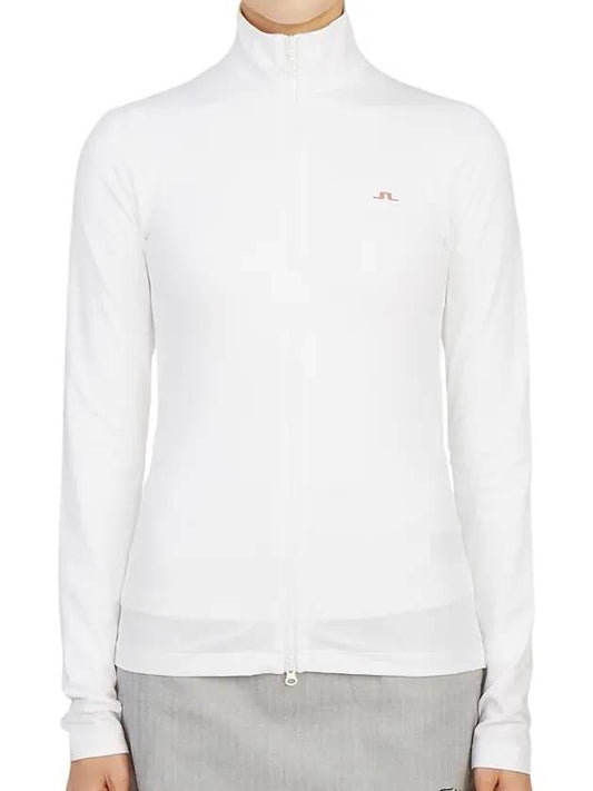 Women's Chet Brushed Mid Layer Jacket White - J.LINDEBERG - BALAAN 1