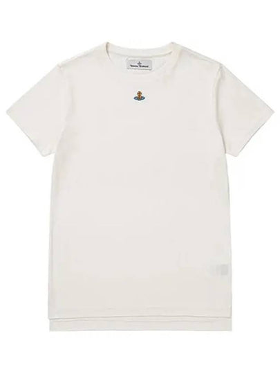 Embroided ORB Peru Short Sleeve T-Shirt White - VIVIENNE WESTWOOD - BALAAN 2