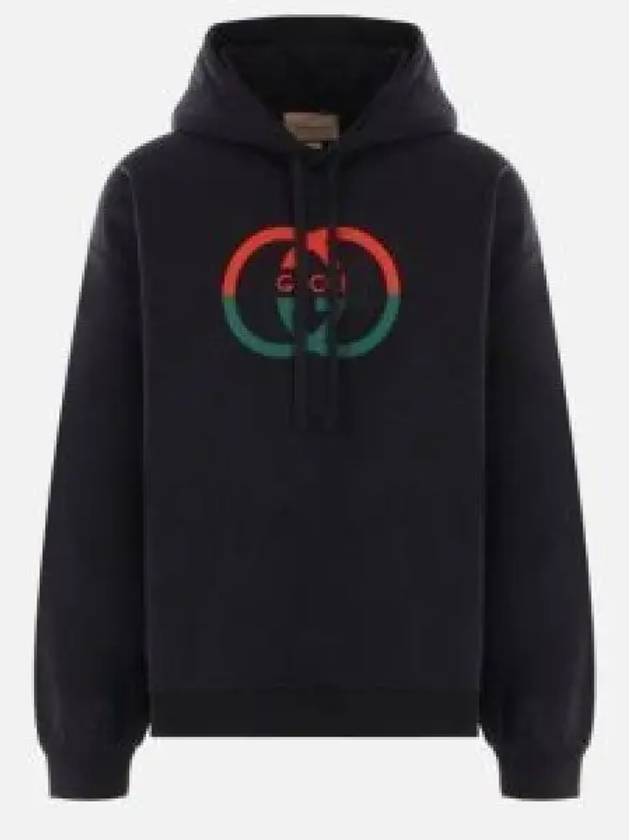 Cotton Jersey Printed Hoodie Sweatshirt Black - GUCCI - BALAAN 2