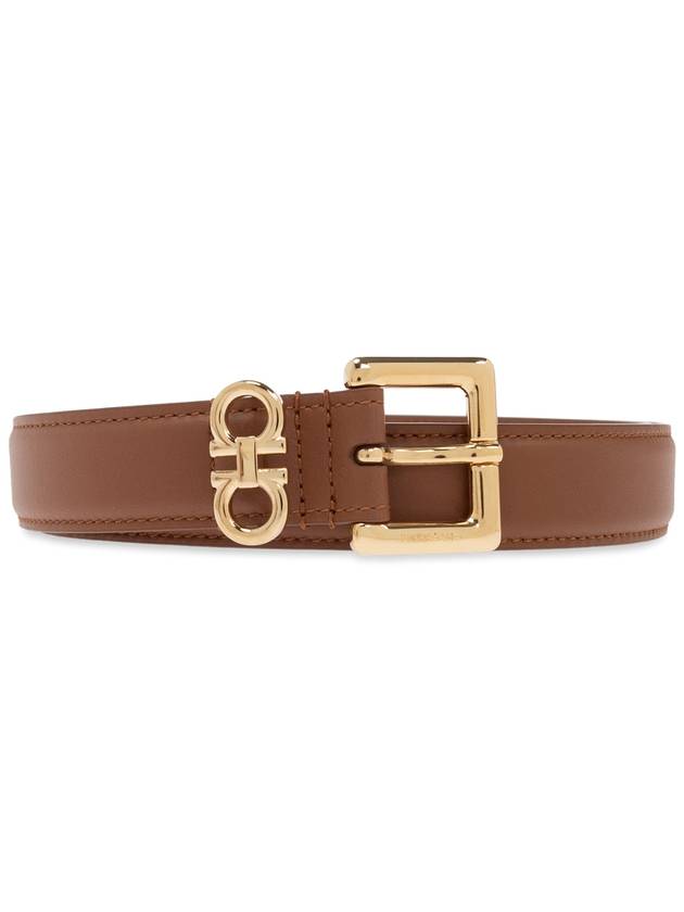 FERRAGAMO Leather Belt, Women's, Brown - SALVATORE FERRAGAMO - BALAAN 1