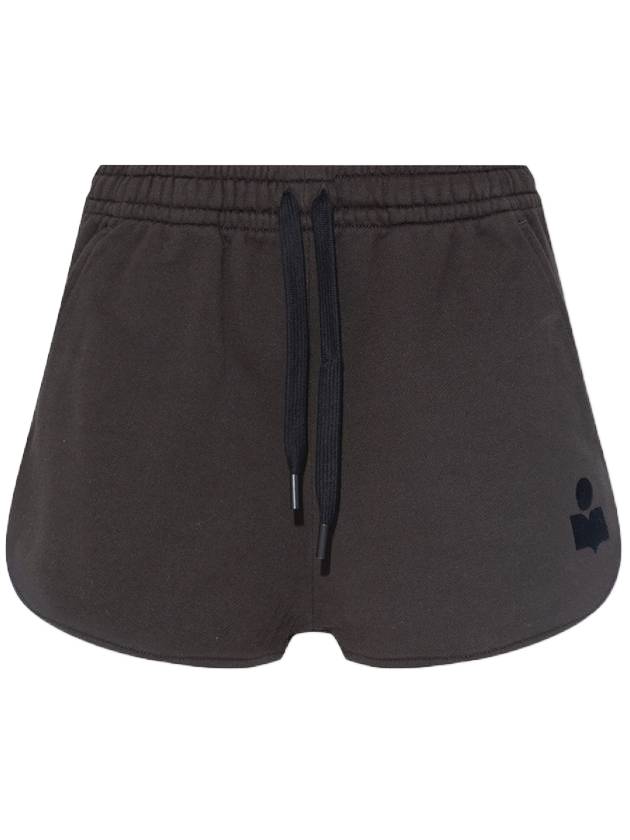 Mipha Logo Banding Shorts Black - ISABEL MARANT ETOILE - BALAAN 1