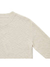 Back Stitch Crew Neck Knit Top Cream - MAISON MARGIELA - BALAAN 5