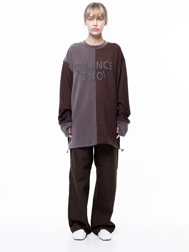 Men s M243MT01BR Snowy Reverse Sleeve Crew Neck Sweatshirt Brown - CHANCE'S NOI - BALAAN 6