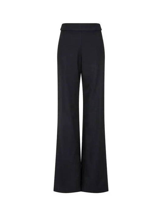 Women's folded straight fit pants black 270146 - DRIES VAN NOTEN - BALAAN 1