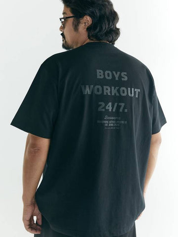 Workout Heavy Cotton T Shirt Black - BOOVOOM - BALAAN 1