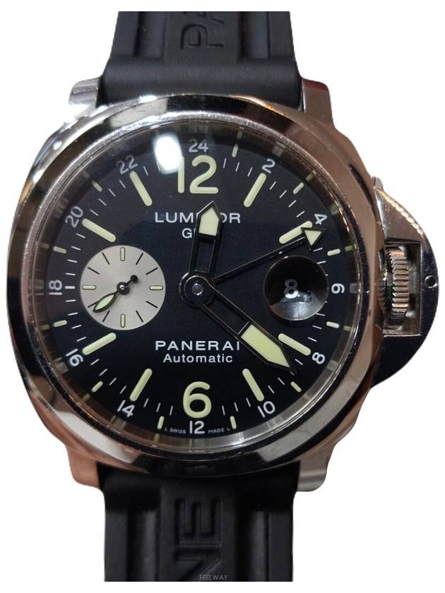 Luminor GMT automatic black plate men s watch 44mm - PANERAI - BALAAN 1