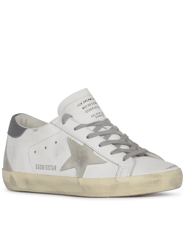 Superstar Leather Low Top Sneakers Grey White - GOLDEN GOOSE - BALAAN 3