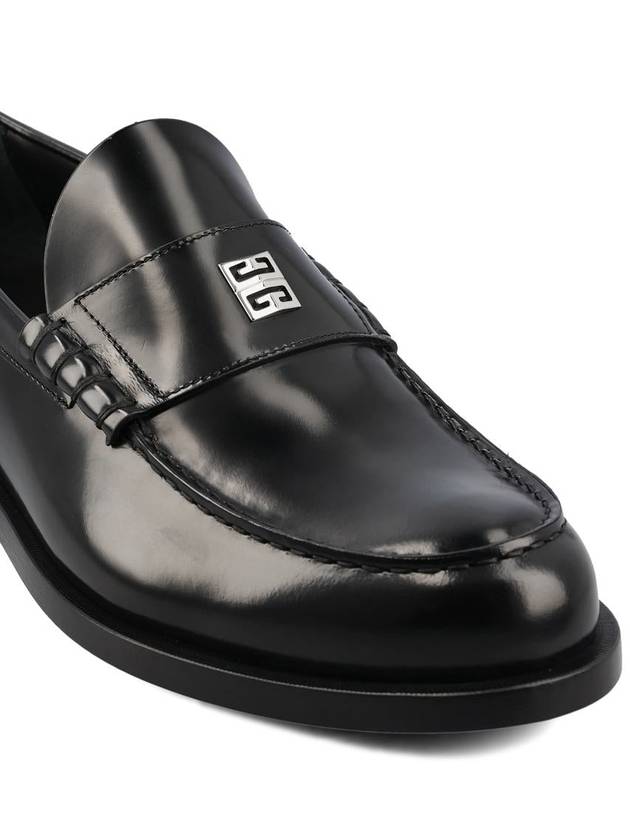 Mr G Mocassin Leather Loafers Black - GIVENCHY - BALAAN 5