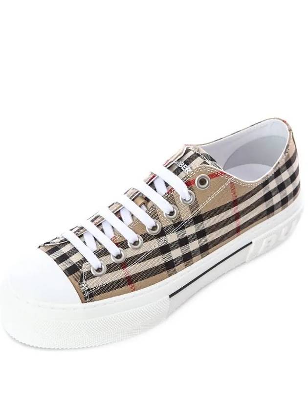 Vintage Check Cotton Sneakers Archive Beige - BURBERRY - BALAAN 2