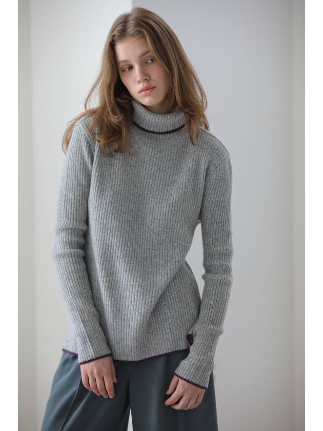 Caisienne cashmere basic knit gray - CAHIERS - BALAAN 6