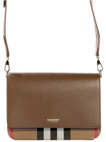 Mackford Vintage Check Flap Cross Bag Brown - BURBERRY - BALAAN 1