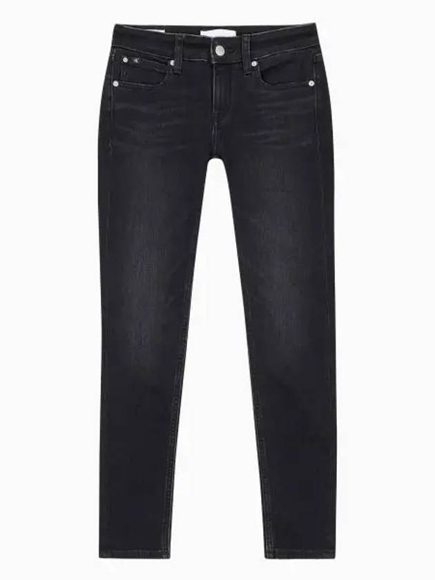 Jeans Body Fit Ankle Denim Jeans Washed Black - CALVIN KLEIN - BALAAN 1