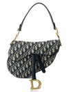 Saddle Oblique Jacquard Shoulder Bag Navy - DIOR - BALAAN 2