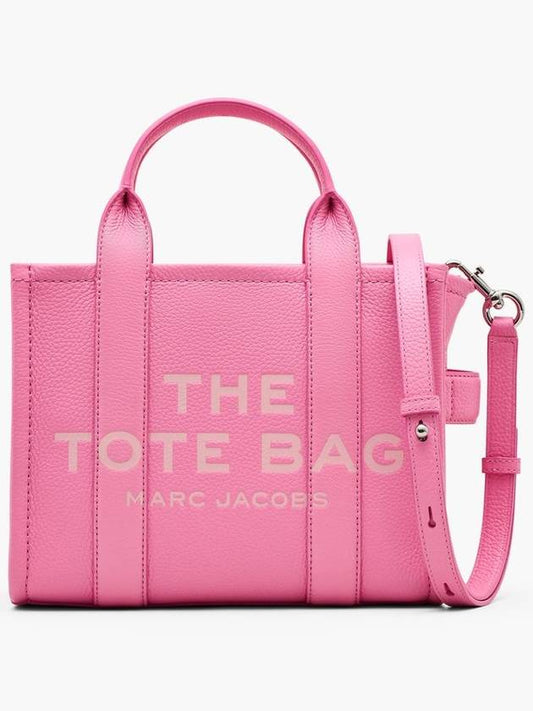 Small Leather Tote Bag Pink - MARC JACOBS - BALAAN 2