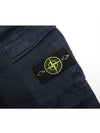 Wafan Patch Cargo Pants Black - STONE ISLAND - BALAAN.