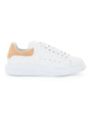 Women's Suede Yellow Tab Oversole Low Top Sneakers White - ALEXANDER MCQUEEN - BALAAN 2