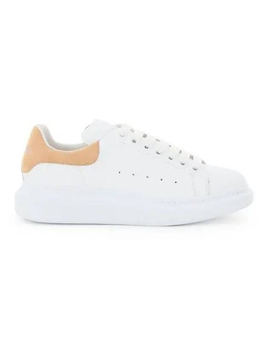 Women's Suede Yellow Tab Oversole Low Top Sneakers White - ALEXANDER MCQUEEN - BALAAN 2