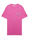 Men's Graffiti Logo Cotton Short Sleeve T-Shirt Pink - ALEXANDER MCQUEEN - BALAAN 2