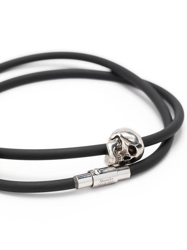 Double Skull Bracelet Black - ALEXANDER MCQUEEN - BALAAN 4