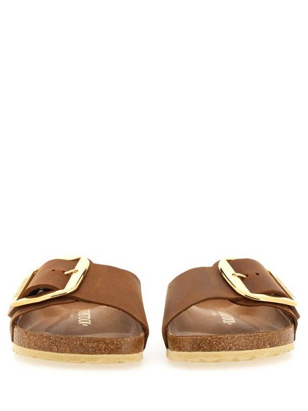 Madrid Big Buckle Slippers Cognac - BIRKENSTOCK - BALAAN 4