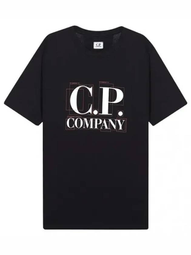 Large logo graphic t shirt short sleeve tee - CP COMPANY - BALAAN 1