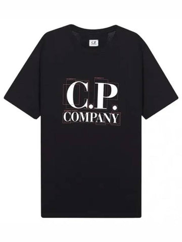 Large logo graphic t shirt short sleeve tee - CP COMPANY - BALAAN 1