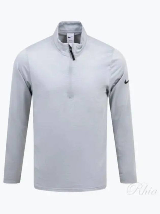 Golf Dri Fit Victory Half Zip Long Sleeve T-Shirt Grey - NIKE - BALAAN 2