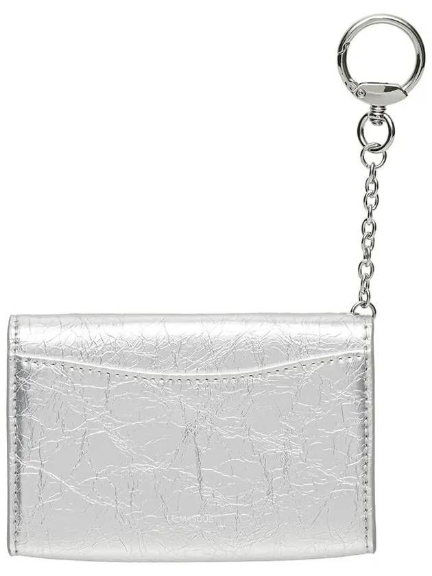 Heartlock keyring multi pouch card wallet silver - LE MASQUE - BALAAN 5