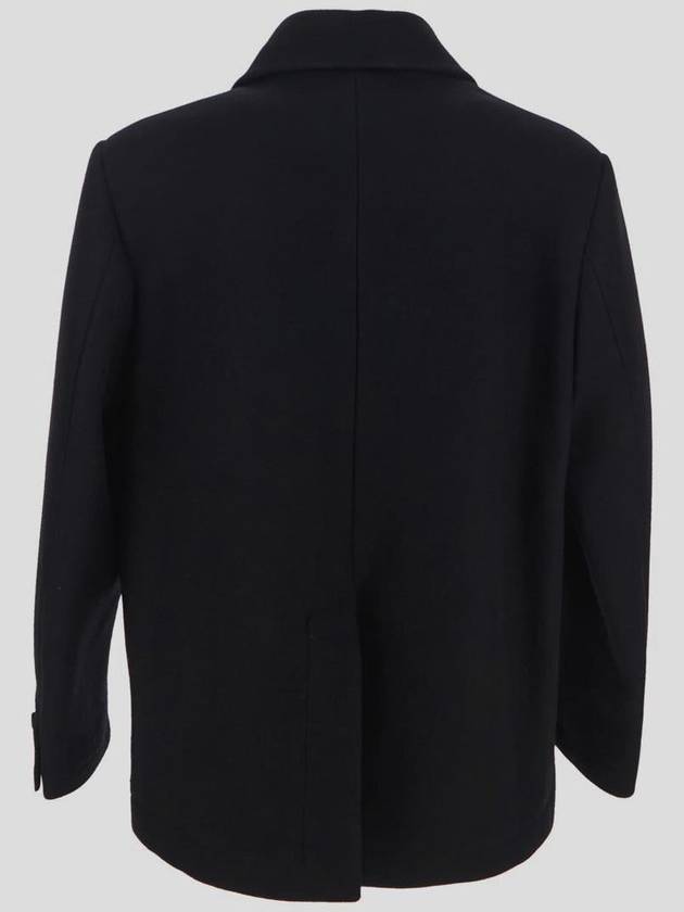 Men's Wool Blend Double Coat Black - MAISON MARGIELA - BALAAN 4