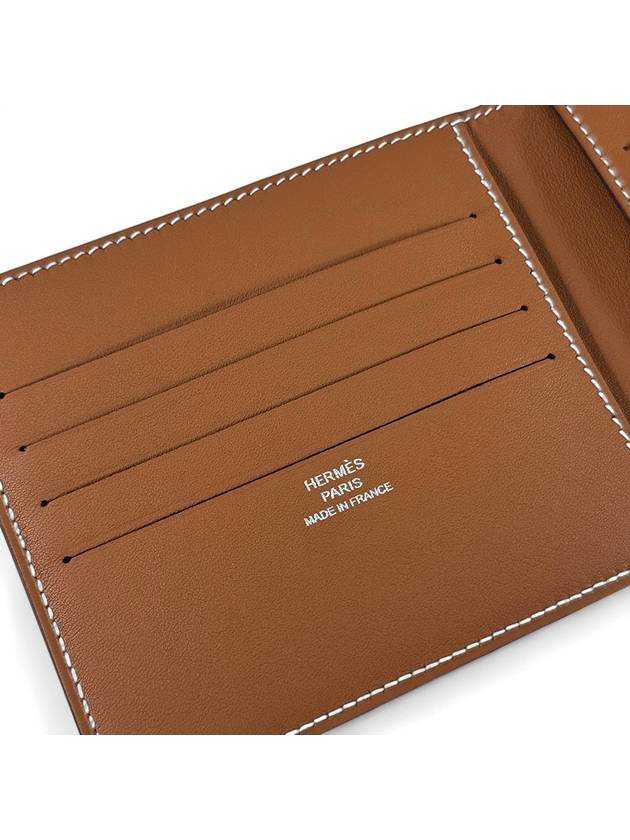 Citizen Twill Compact Card Wallet Brown - HERMES - BALAAN 5