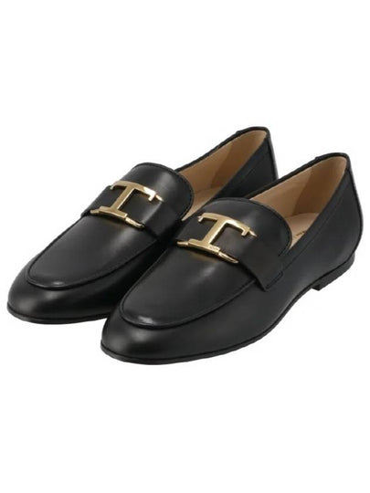 Tods T Timeless Leather Loafers Black - TOD'S - BALAAN 2