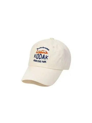 KODAK Apparel Basin Park Woven Ball Cap IVORY - KODO - BALAAN 1