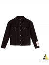 Sleeve Logo Denim Jacket Black - GOLDEN GOOSE - BALAAN 2