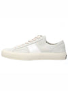 Suede Low Top Sneakers Marble Cream - TOM FORD - BALAAN 4