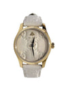 Women YA126580A 561600 White Signature Leather Watch - GUCCI - BALAAN 3