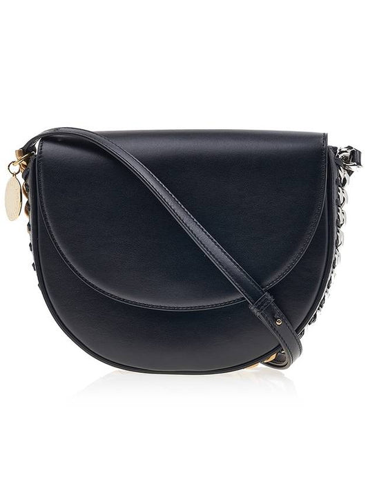 Framy Medium Shoulder Bag Black - STELLA MCCARTNEY - BALAAN.